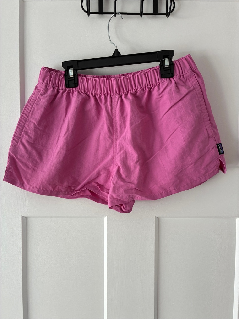 Patagonia Pink Girls' Elastic-Waist Athletic Shorts